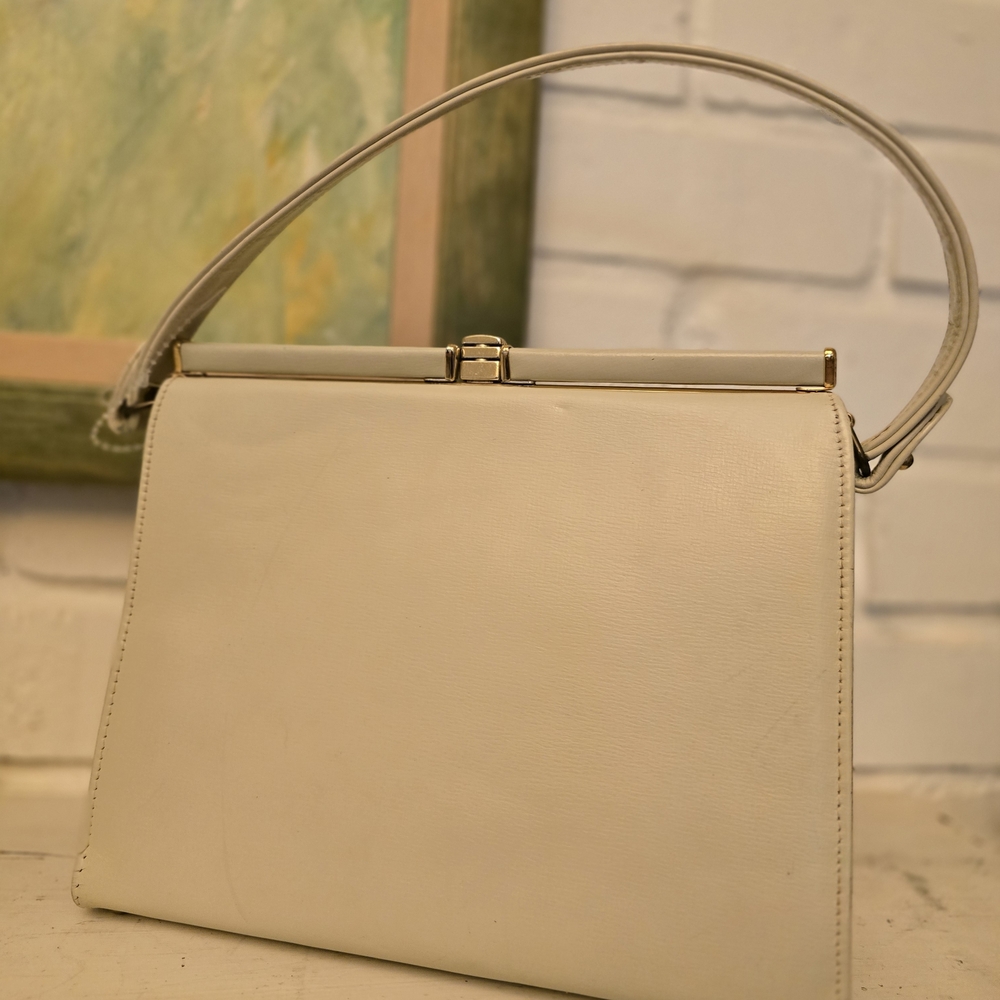 Classic Cream Top-Handle Women's Bag